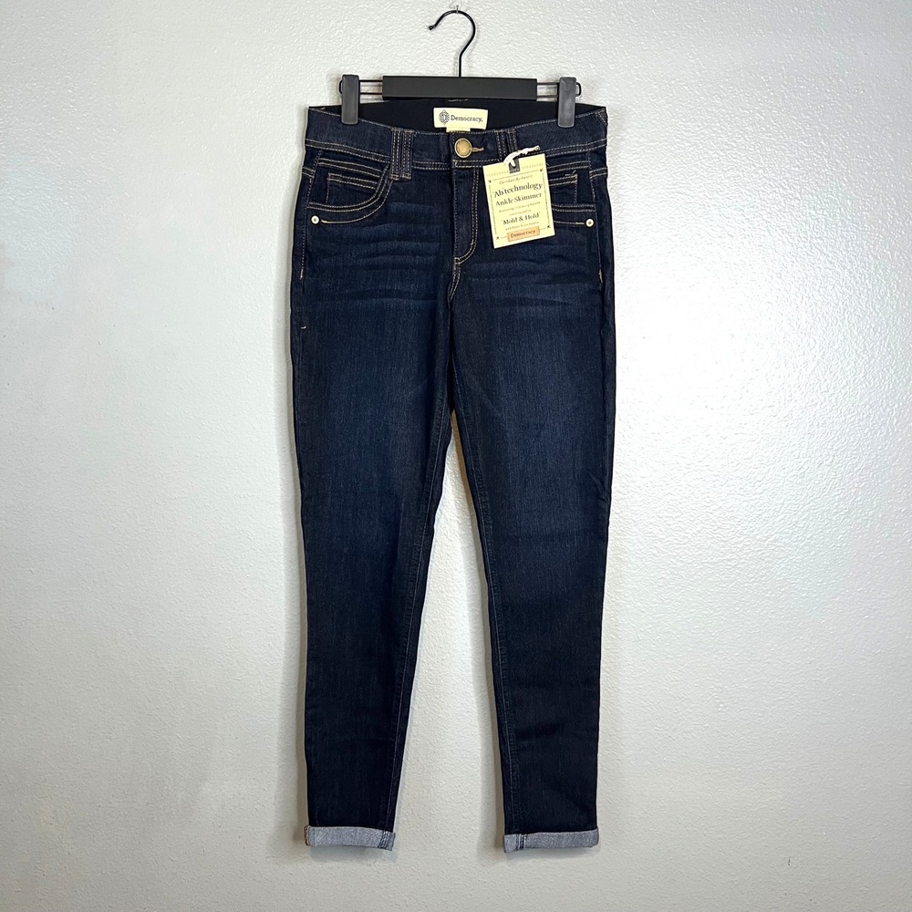 Democracy Ab Technology Ankle‎ Skimmer Jeans Size 2 Skinny Dark Wash NWT